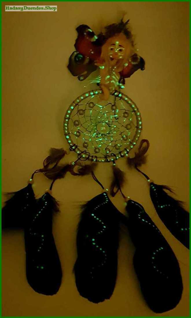 atrapasuenos-fluorescente-con-hadita atrapasueños fluorescente con hadita
