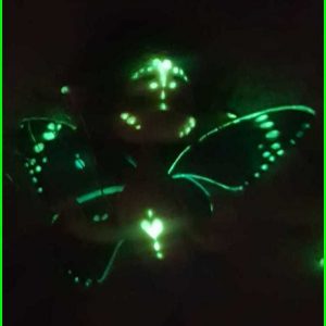 figura hada madrina fluorescente